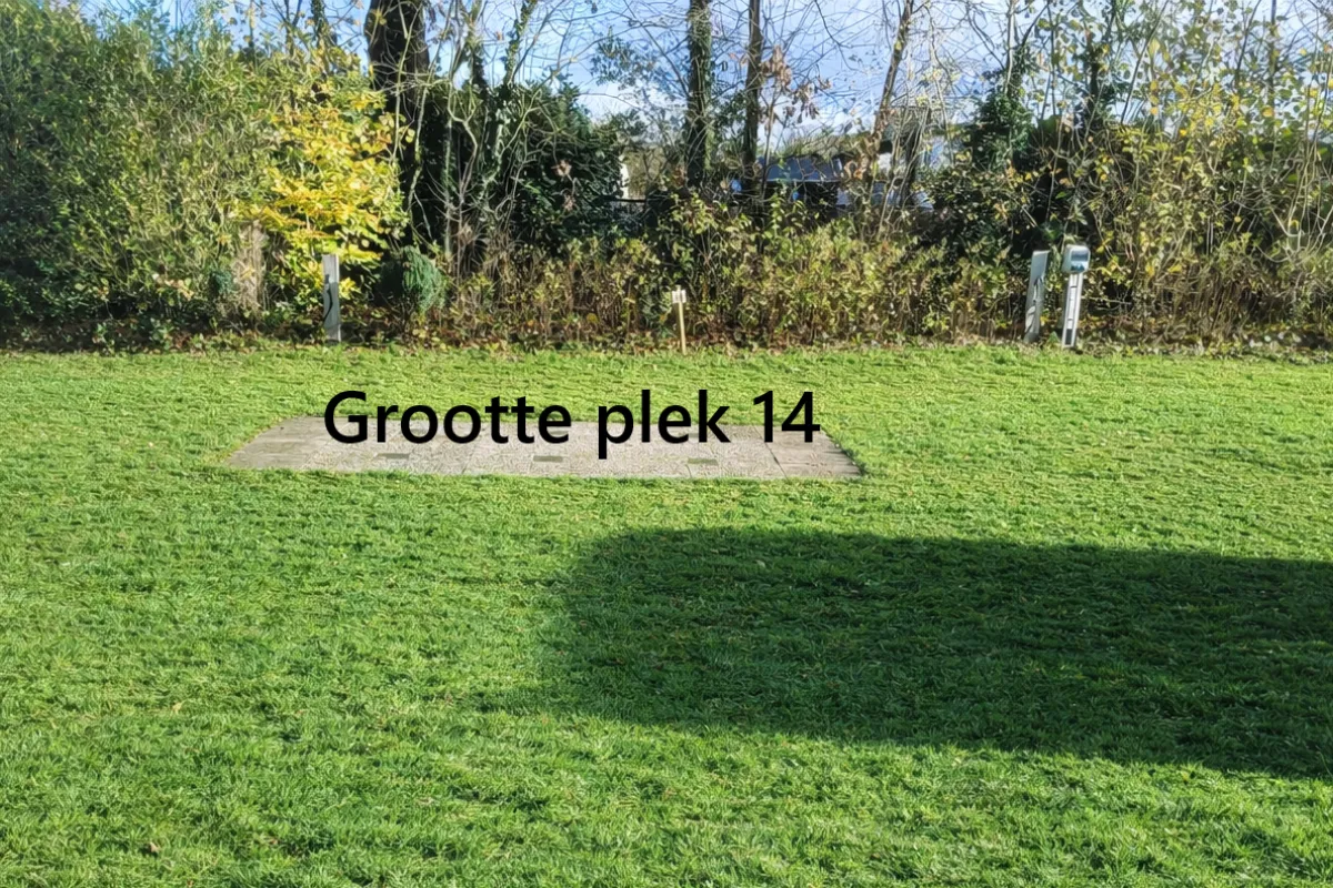 Grootte plek 14