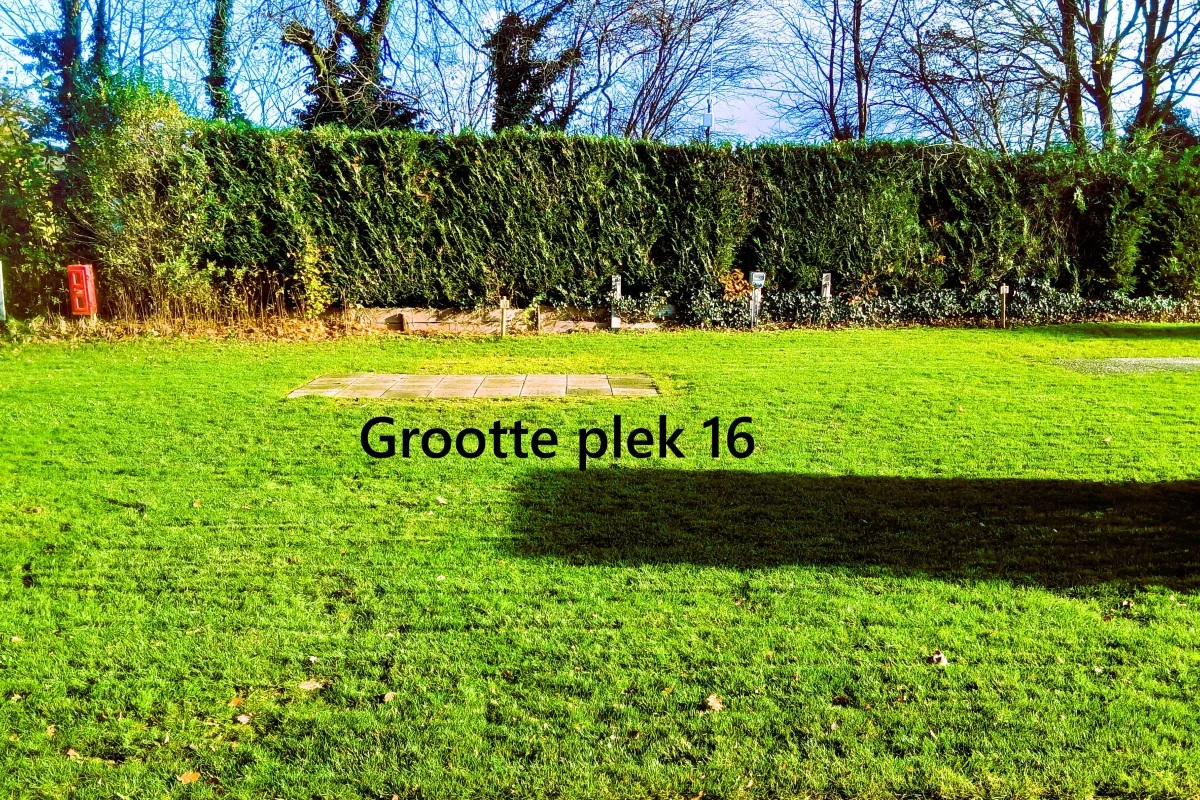 Grootte plek 16
