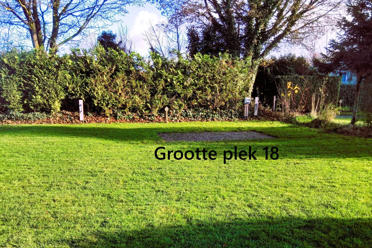 Grootte plek 18