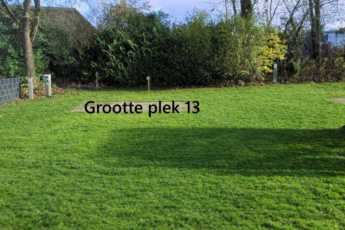 Grootte plek 13